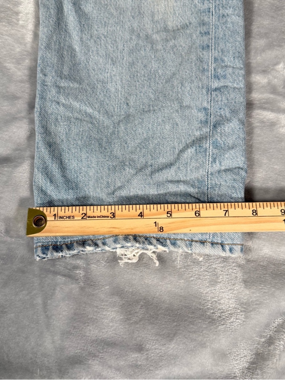 Agolde 90s Jeans Womens 28x28 (Estimated) Straight Fit High Rise Distressed - Picture 14 of 16